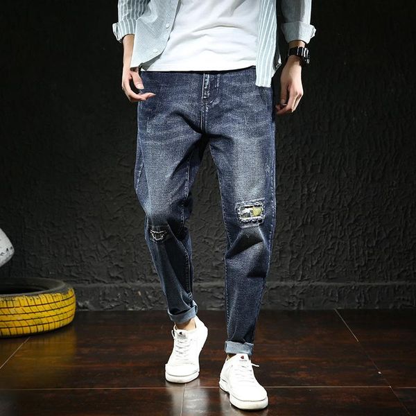 extra size jeans man men's, Blue