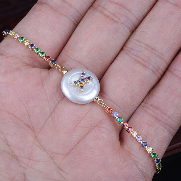 link, chain colorful cz initial 26 alphabet letter name charm coin freshwater pearl bead dainty wedding birthday link bracelets for women, Black
link, chain colorful cz initial 26 alphabet letter name charm coin freshwater pearl bead dainty wedding birthday link bracelets for women, Black