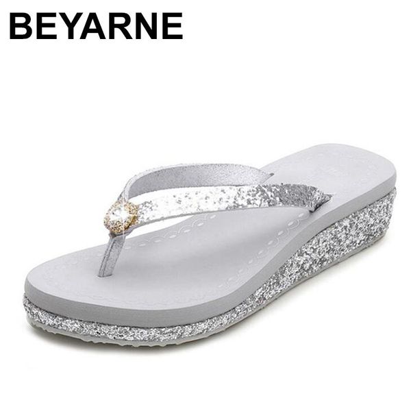 slippers beyarne 2021 summer luxury platform shoes woman medium heels bling casual flip flops beach, Black
slippers beyarne 2021 summer luxury platform shoes woman medium heels bling casual flip flops beach, Black