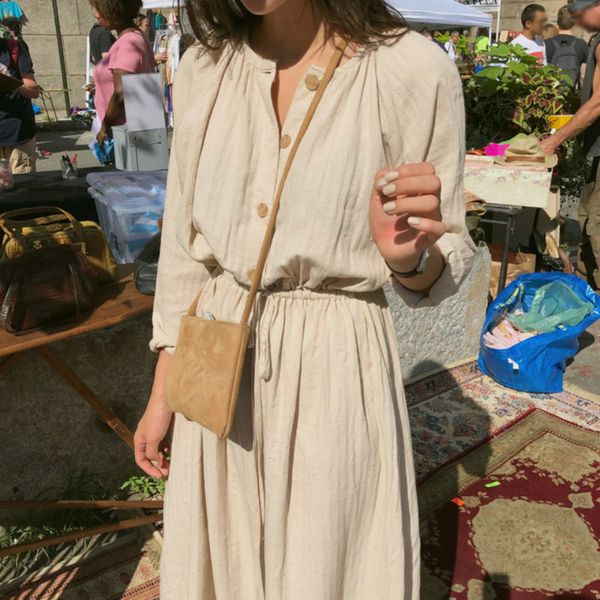 vintage autumn long shirt dress women cotton round collar slim waist drawstring solid color sundress with buttons, Black;gray
vintage autumn long shirt dress women cotton round collar slim waist drawstring solid color sundress with buttons, Black;gray