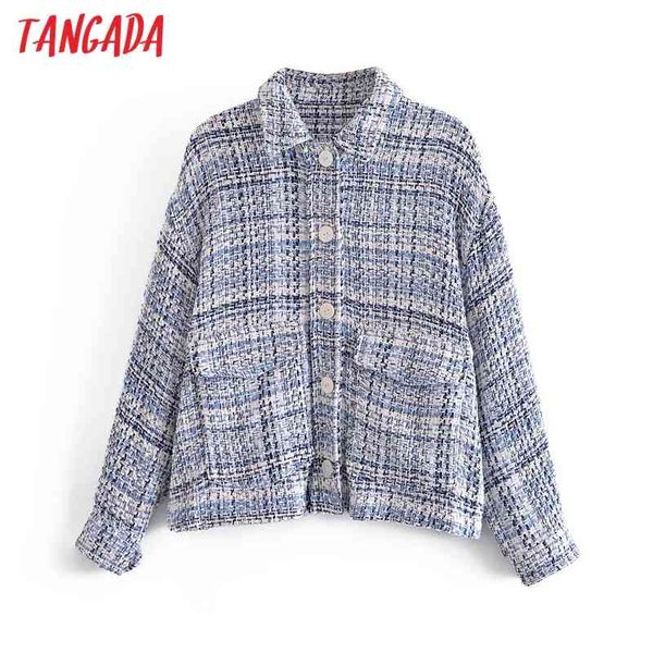 women tweed spring coats jacket loose long sleeves pocket ladies elegant coat 3h217 210416, Black;brown
women tweed spring coats jacket loose long sleeves pocket ladies elegant coat 3h217 210416, Black;brown