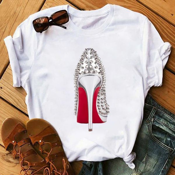 high heels shoes print men mens vogue femme funny 90s punk streetwear short sleeves tee, White;black
high heels shoes print men mens vogue femme funny 90s punk streetwear short sleeves tee, White;black