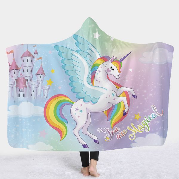 3d printing unicorn series hooded blanket cloak thick double-layer plush children's warm magic hat blanket
3d printing unicorn series hooded blanket cloak thick double-layer plush children's warm magic hat blanket