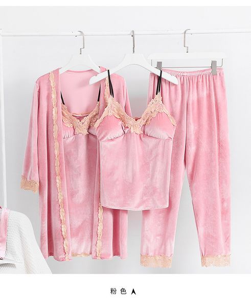 female sleep set spring autumn new warm pajamas for women pyjama veet night suit home clothing pijama mujer q1509by air, Black;red
female sleep set spring autumn new warm pajamas for women pyjama veet night suit home clothing pijama mujer q1509by air, Black;red