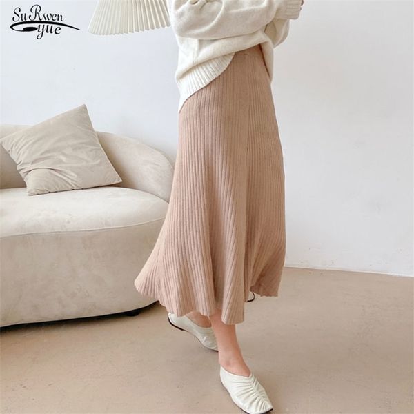 autumn winter high waist skirt pleated a-line women s elastic knitted loose casual mid-calf fashion clothing 11112 210421, Black
autumn winter high waist skirt pleated a-line women s elastic knitted loose casual mid-calf fashion clothing 11112 210421, Black
