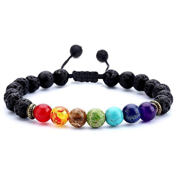 beaded, strands 7 chakra healing beaded with 8mm volcanic rock bracelet rainbow color natural stone beads wrist jewelry ml, Black
beaded, strands 7 chakra healing beaded with 8mm volcanic rock bracelet rainbow color natural stone beads wrist jewelry ml, Black