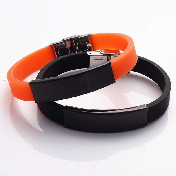 hand catenary bracelet korean personalized men's women's titanium steel smooth silicone bracelet, Golden;silver
hand catenary bracelet korean personalized men's women's titanium steel smooth silicone bracelet, Golden;silver