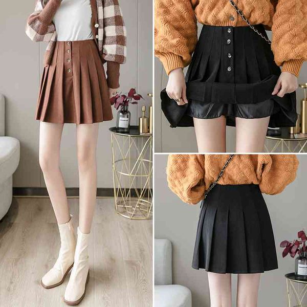 skirts autumn winter women high waist a line mini pleated skirt with lining single button casual suede womens yvor, Black
skirts autumn winter women high waist a line mini pleated skirt with lining single button casual suede womens yvor, Black