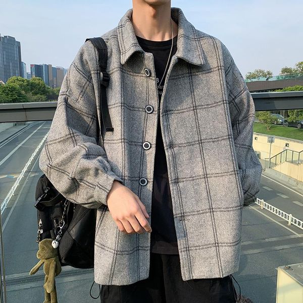 men's jackets 2021 spring and autumn woolen coat clothes korean version fashion loose students casual all-match for men, Black;brown
men's jackets 2021 spring and autumn woolen coat clothes korean version fashion loose students casual all-match for men, Black;brown