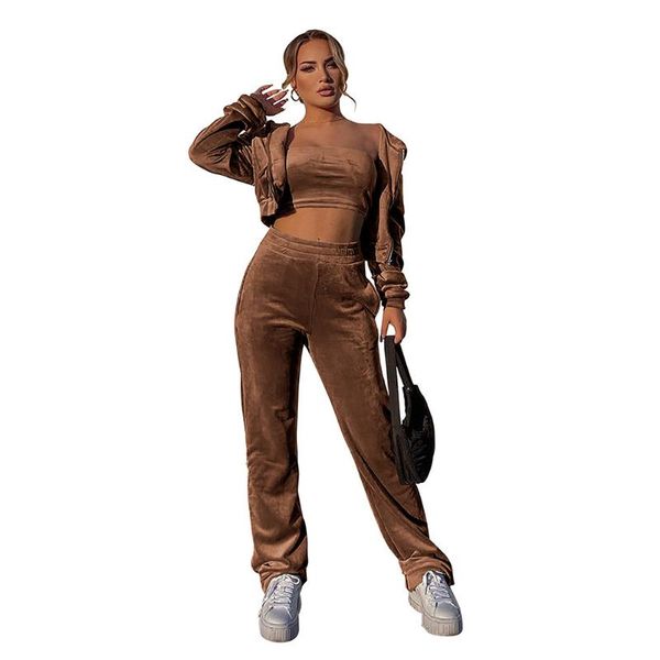 women's two piece pants vbpb 2021 ins nature high-end suede set solid overalls full sleeve cloth 1 underwears long women 3, White
women's two piece pants vbpb 2021 ins nature high-end suede set solid overalls full sleeve cloth 1 underwears long women 3, White