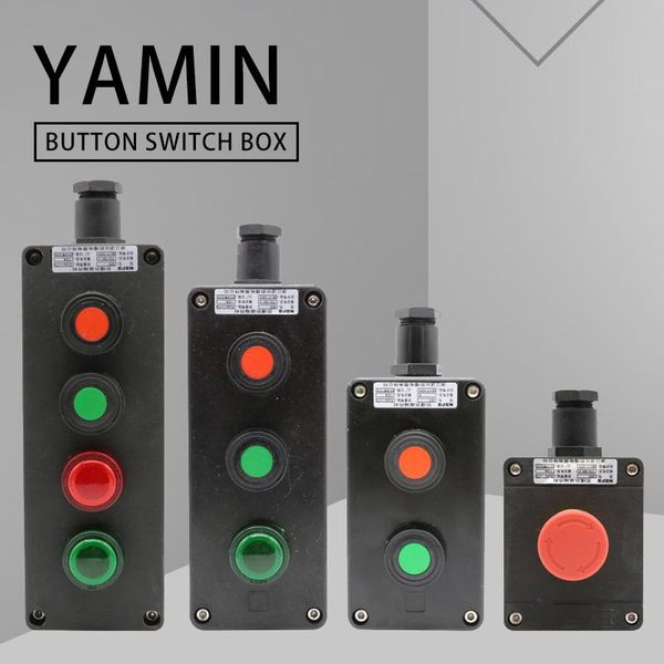 smart home control push button switch box black engineering plastic explosion-proof operation emergency srotary waterproof 220v
smart home control push button switch box black engineering plastic explosion-proof operation emergency srotary waterproof 220v