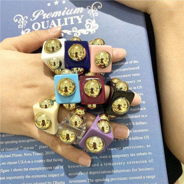 wedding rings luokey 2021 exaggerate punk for women geometric gold color round resin ring ladies steampunk statement jewelry anillos1, Slivery;golden
wedding rings luokey 2021 exaggerate punk for women geometric gold color round resin ring ladies steampunk statement jewelry anillos1, Slivery;golden