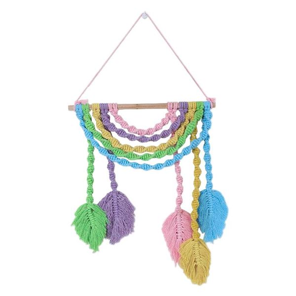 tapestries bohemian macrame wall hanging tapestry multicolor handmade cotton woven leaf tassels art ornament for home decor
tapestries bohemian macrame wall hanging tapestry multicolor handmade cotton woven leaf tassels art ornament for home decor