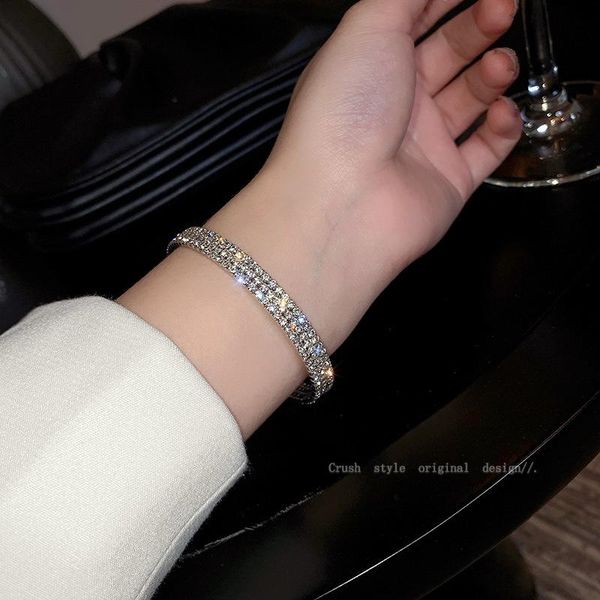 bangle ca-171 european and american fashion design full diamond open bracelet simple personality trendy net red temperament, Black
bangle ca-171 european and american fashion design full diamond open bracelet simple personality trendy net red temperament, Black