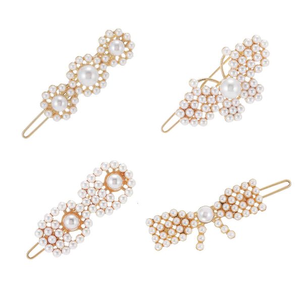 hairpin korean net red pearl flower original sufeng frog banger hairpin side clip hair accessories, Golden;silver
hairpin korean net red pearl flower original sufeng frog banger hairpin side clip hair accessories, Golden;silver