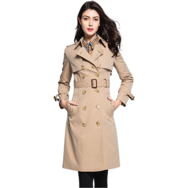 women's trench coats long classic windbreaker waterproof british high-end english style autumn winter gabadian solid color size coat a8, Tan;black
women's trench coats long classic windbreaker waterproof british high-end english style autumn winter gabadian solid color size coat a8, Tan;black
