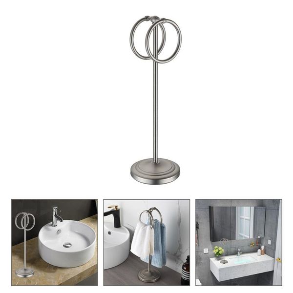 toilet paper holders 1pc stainless steel towel rack movable floor-standing double rings
toilet paper holders 1pc stainless steel towel rack movable floor-standing double rings