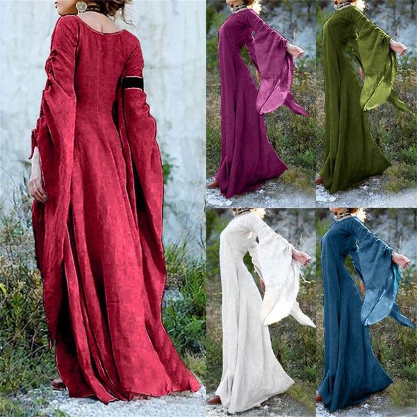 casual dresses s-5xl vintage victorian classical elegant dress medieval renaissance round neck flared sleeves noble princess autumn maxi, Black;gray
casual dresses s-5xl vintage victorian classical elegant dress medieval renaissance round neck flared sleeves noble princess autumn maxi, Black;gray