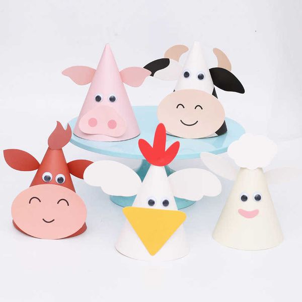 farm animals paper hat diy birthday party decorations kids children props for outdoor activiti rabbit sheep chick conical cap
farm animals paper hat diy birthday party decorations kids children props for outdoor activiti rabbit sheep chick conical cap