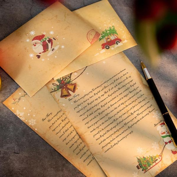 party favor 30pcs vintage christmas kraft letter paper santa claus snowman invitation envelope diy wedding greeting card
party favor 30pcs vintage christmas kraft letter paper santa claus snowman invitation envelope diy wedding greeting card