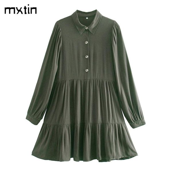 vintage chic pleated women's dress mini fashion lapel collar long sleeve high waist female dresses vestidos casual, Black;gray
vintage chic pleated women's dress mini fashion lapel collar long sleeve high waist female dresses vestidos casual, Black;gray