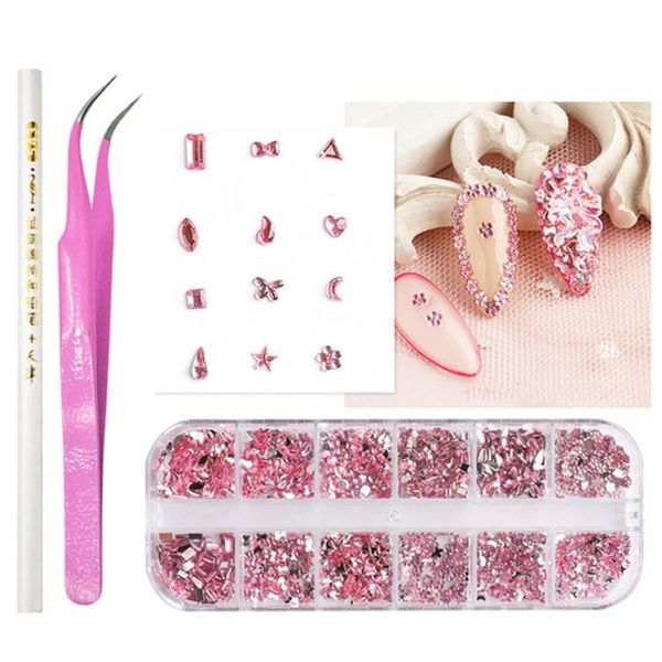 nail art kits q1qd 12 grids multi size shape resin 3d diy decor with tweezer dotting pen
nail art kits q1qd 12 grids multi size shape resin 3d diy decor with tweezer dotting pen
