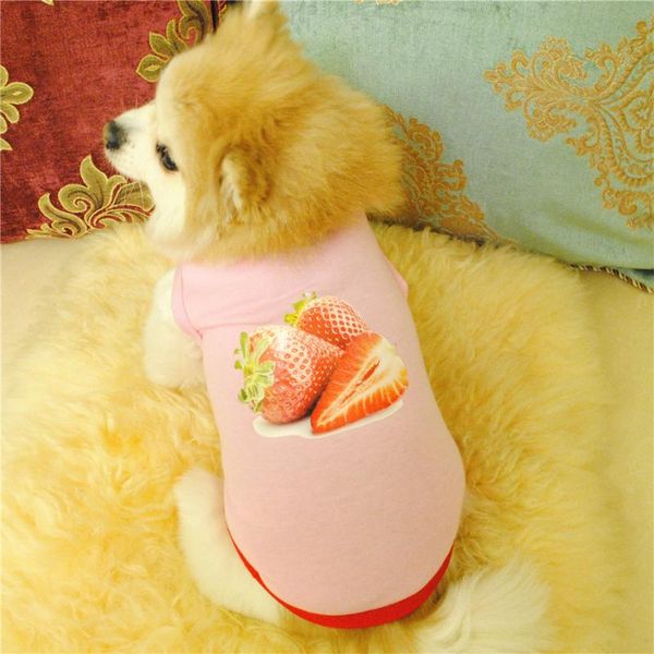 dog apparel pink strawberry pattern cat clothing & shoes vest t-shirt pet products lovely beautiful comfortable summer clothes
dog apparel pink strawberry pattern cat clothing & shoes vest t-shirt pet products lovely beautiful comfortable summer clothes