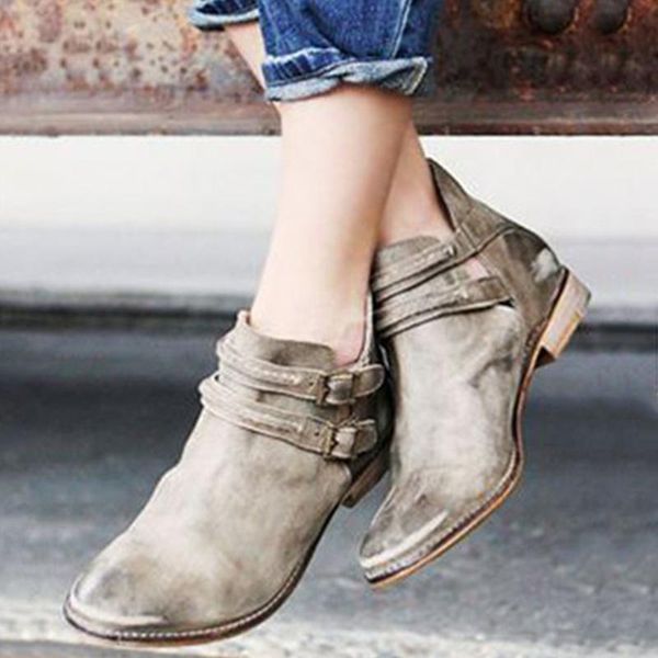 boots vintage women ankle woman pointed toe ladies pu leather female metal buckle footwear women's low heels shoes plus size, Black
boots vintage women ankle woman pointed toe ladies pu leather female metal buckle footwear women's low heels shoes plus size, Black