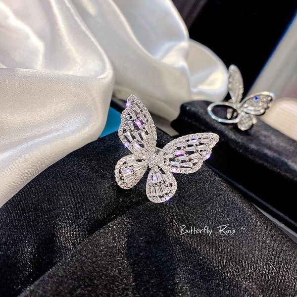 cluster rings european and american fashion personality retro zircon butterfly ring female temperament exquisite open, Golden;silver
cluster rings european and american fashion personality retro zircon butterfly ring female temperament exquisite open, Golden;silver