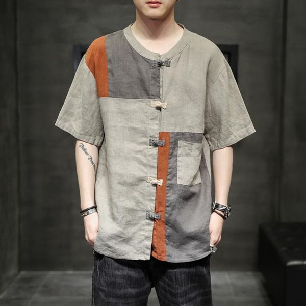 men's casual shirts summer short sleeve linen mixed color loose shirt thin plus size -5xl k8, White;black
men's casual shirts summer short sleeve linen mixed color loose shirt thin plus size -5xl k8, White;black