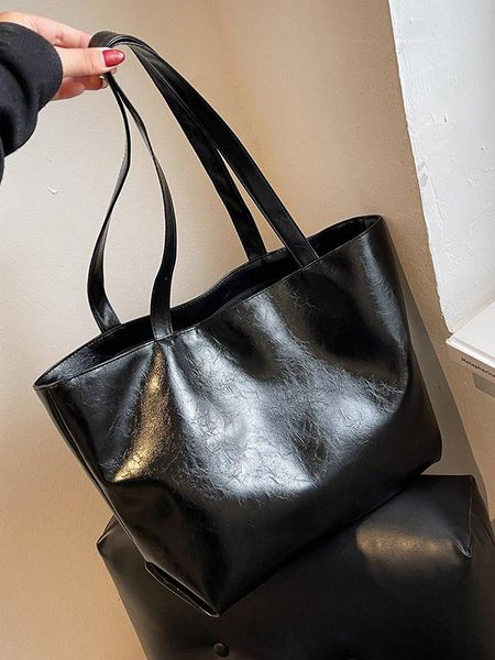 evening bags 2021 women soft pu leather hand bag solid color big shoulder female large capacity tote office ladies work
evening bags 2021 women soft pu leather hand bag solid color big shoulder female large capacity tote office ladies work