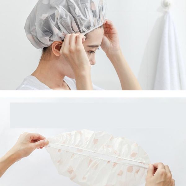 shower caps 2 pcs reusable waterproof bath water drop printed hat eva plastic elastic band hair random color
shower caps 2 pcs reusable waterproof bath water drop printed hat eva plastic elastic band hair random color