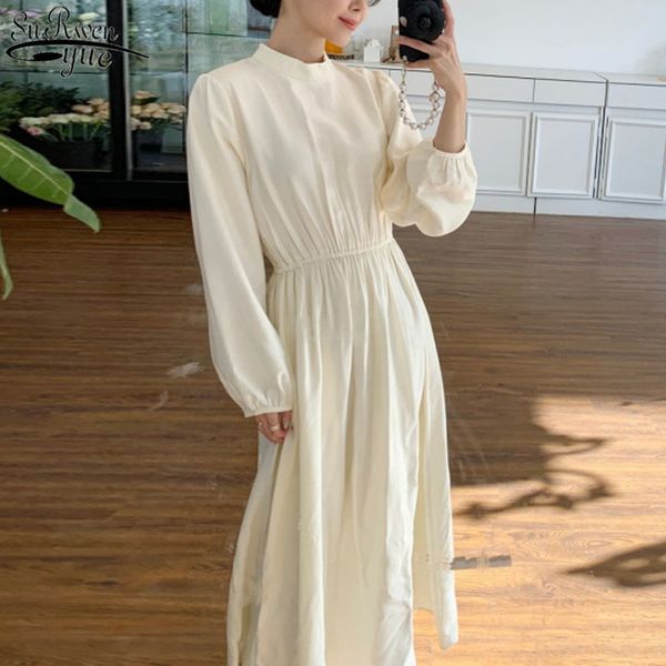 french long sleeve waist over knee dress spring white black stand collar type-a women vestidos femme robe 12785 210427, Black;gray
french long sleeve waist over knee dress spring white black stand collar type-a women vestidos femme robe 12785 210427, Black;gray