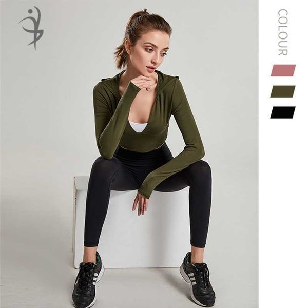 autumn and winter hooded pullover running sportswear women's 2021 new elastic slim open navel yoga suit long sleeve t-shirt, Black
autumn and winter hooded pullover running sportswear women's 2021 new elastic slim open navel yoga suit long sleeve t-shirt, Black