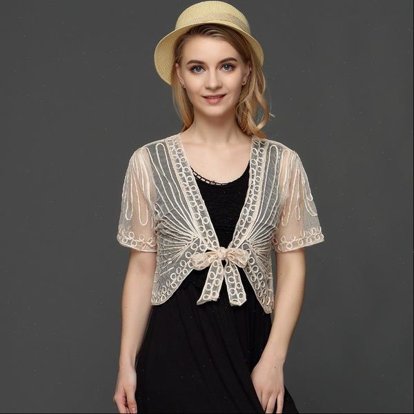 summer thin short sleeve handmade women sweaters crochet lace mesh shrug bolero embroidery cardigan feminino cape oversized, White;black
summer thin short sleeve handmade women sweaters crochet lace mesh shrug bolero embroidery cardigan feminino cape oversized, White;black