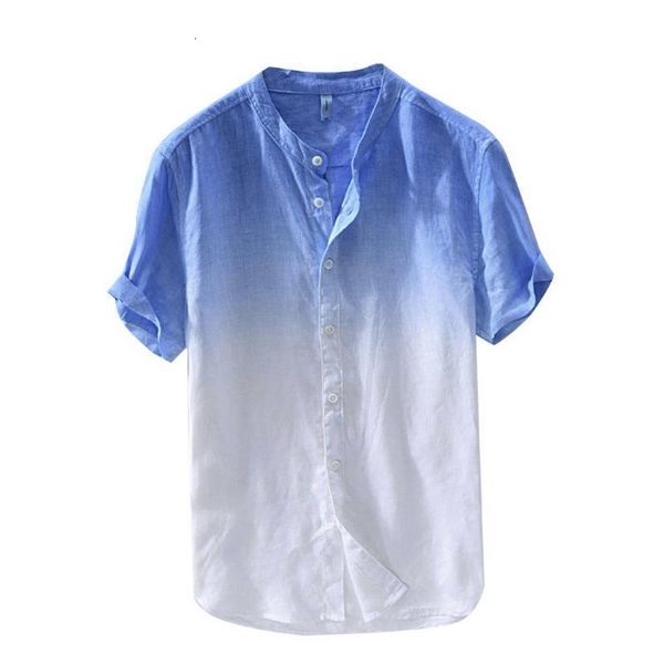 men's casual shirts ostrich fashion summer cool thin breathable collar hanging dyeing gradient simple linen shirt 18zy, White;black
men's casual shirts ostrich fashion summer cool thin breathable collar hanging dyeing gradient simple linen shirt 18zy, White;black