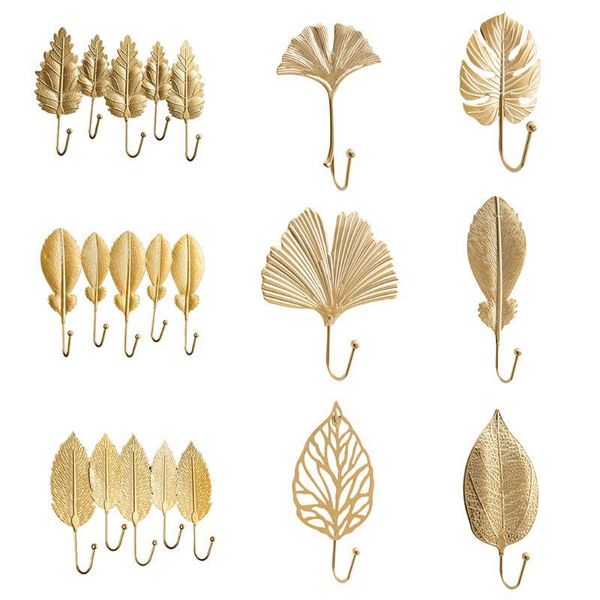 hooks & rails nordic luxury leaf shaped hook purse coat rack key hanger home wall hanging decoration supplies
hooks & rails nordic luxury leaf shaped hook purse coat rack key hanger home wall hanging decoration supplies