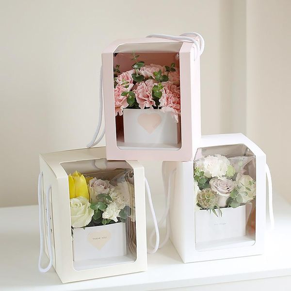portable flower packing boxes with clear windows wrapping flowers for wedding birthday party gifts bags handle decoration gift wrap
portable flower packing boxes with clear windows wrapping flowers for wedding birthday party gifts bags handle decoration gift wrap