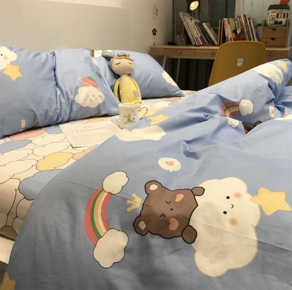 bedding sets cute cartoon bear cloud star rainbow set kid teen,cotton twin full home textile bed sheet pillow case quilt cover
bedding sets cute cartoon bear cloud star rainbow set kid teen,cotton twin full home textile bed sheet pillow case quilt cover