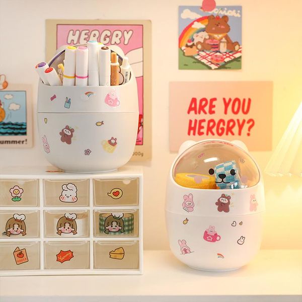 waste bins 1pcs deskwith lid trash can mini cute bear bin storage box girl pen holder bucket flip top
waste bins 1pcs deskwith lid trash can mini cute bear bin storage box girl pen holder bucket flip top