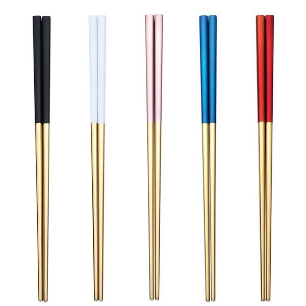pair 304 stainless steel chinese chopsticks non-slip reusable kitchen tools multicolor wedding party festival supplies
pair 304 stainless steel chinese chopsticks non-slip reusable kitchen tools multicolor wedding party festival supplies