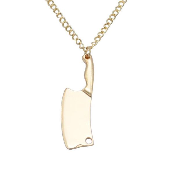 fashion kitchen knife necklace men's personality pendant imitation stainless steel necklaces, Silver
fashion kitchen knife necklace men's personality pendant imitation stainless steel necklaces, Silver