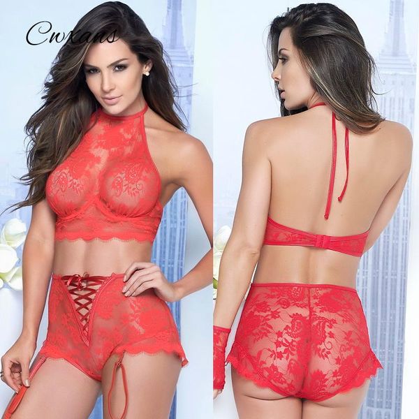 bras sets cwxans halter erotic set underwear solid color nightclubs women lace bra&brief pole dance lingerie suits bs039, Red;black
bras sets cwxans halter erotic set underwear solid color nightclubs women lace bra&brief pole dance lingerie suits bs039, Red;black