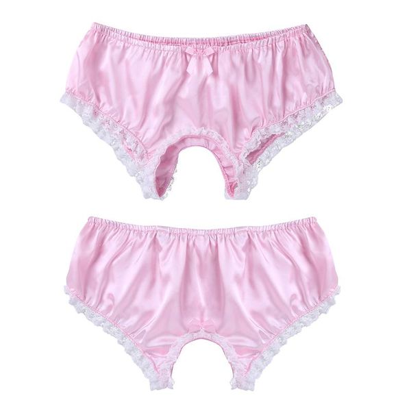 underpants gay sissy open crotch briefs male skirted underwear soft shiny satin ruffled lace trim panties men crotchless thong g-string, Black;white
underpants gay sissy open crotch briefs male skirted underwear soft shiny satin ruffled lace trim panties men crotchless thong g-string, Black;white