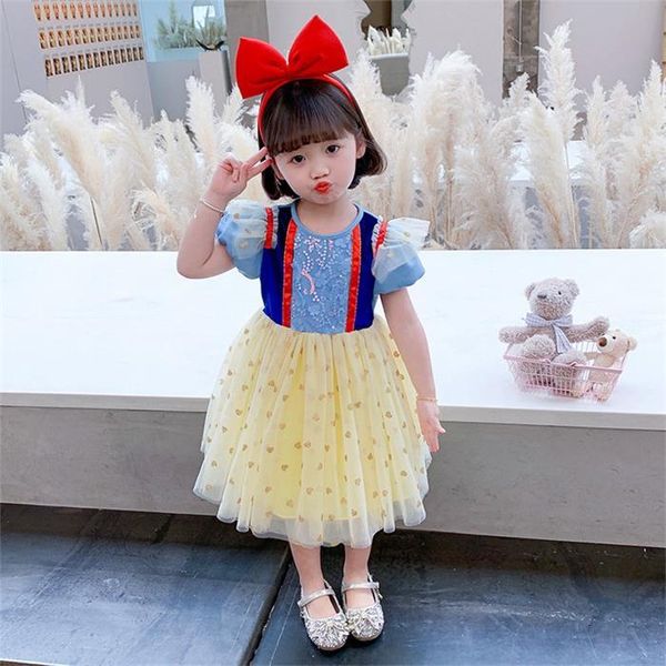 girl's dresses summer kids girl party short sleeves mesh princess es wedding piano perform formal clothes e2105 8i4h, Red;yellow
girl's dresses summer kids girl party short sleeves mesh princess es wedding piano perform formal clothes e2105 8i4h, Red;yellow