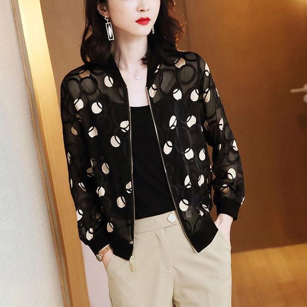 women's jackets chiffon long-sleeved printing sunscreen clothing women 2021 thin short section baseball uniform cardigan jacket plus si, Black;brown
women's jackets chiffon long-sleeved printing sunscreen clothing women 2021 thin short section baseball uniform cardigan jacket plus si, Black;brown