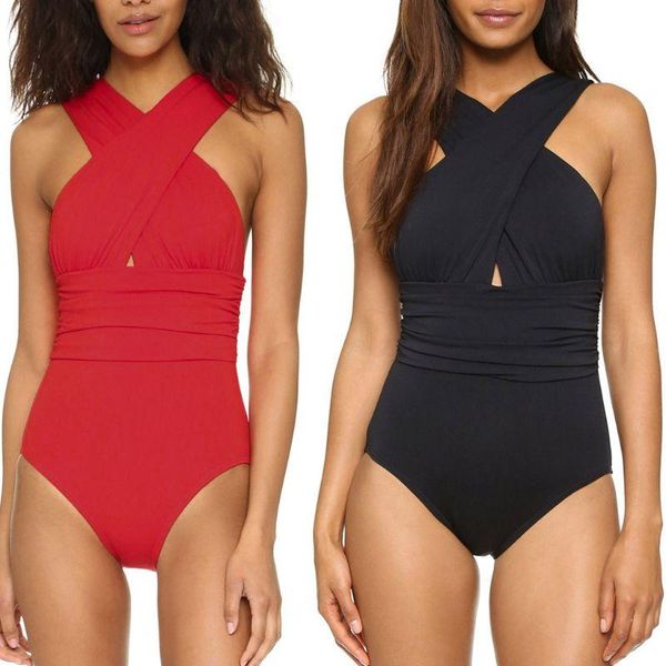 one-piece suits women cross bandage backless solid triangle swimsuit bathing suit
one-piece suits women cross bandage backless solid triangle swimsuit bathing suit