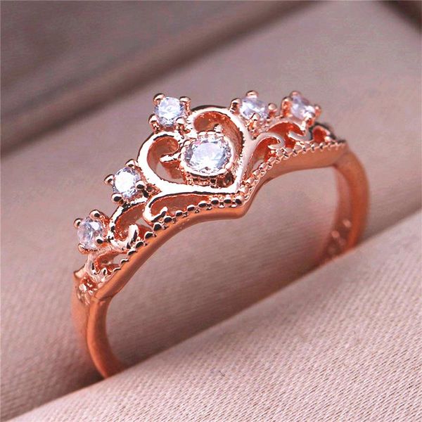 cluster rings gold color woman ring temperament female wild fashion heart-shaped crown inlaid zircon jewelry, Golden;silver
cluster rings gold color woman ring temperament female wild fashion heart-shaped crown inlaid zircon jewelry, Golden;silver