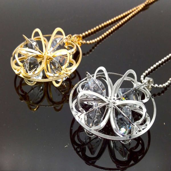 new necklace crystal hollowed out clover korean fashion versatile long sweater chain jewelry, Black
new necklace crystal hollowed out clover korean fashion versatile long sweater chain jewelry, Black