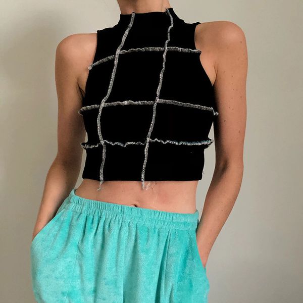 women's tanks & camis womens crop tank ladies club sleeveless high neck stretch patchwork vest t-shirt summer cami h8em, White
women's tanks & camis womens crop tank ladies club sleeveless high neck stretch patchwork vest t-shirt summer cami h8em, White